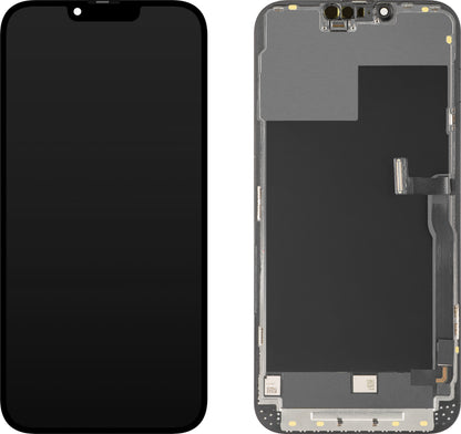 Display med MP Touchscreen kompatibel med Apple iPhone 13 Pro Max, med Ram, OLED FHD Diagnostic Version, Svart