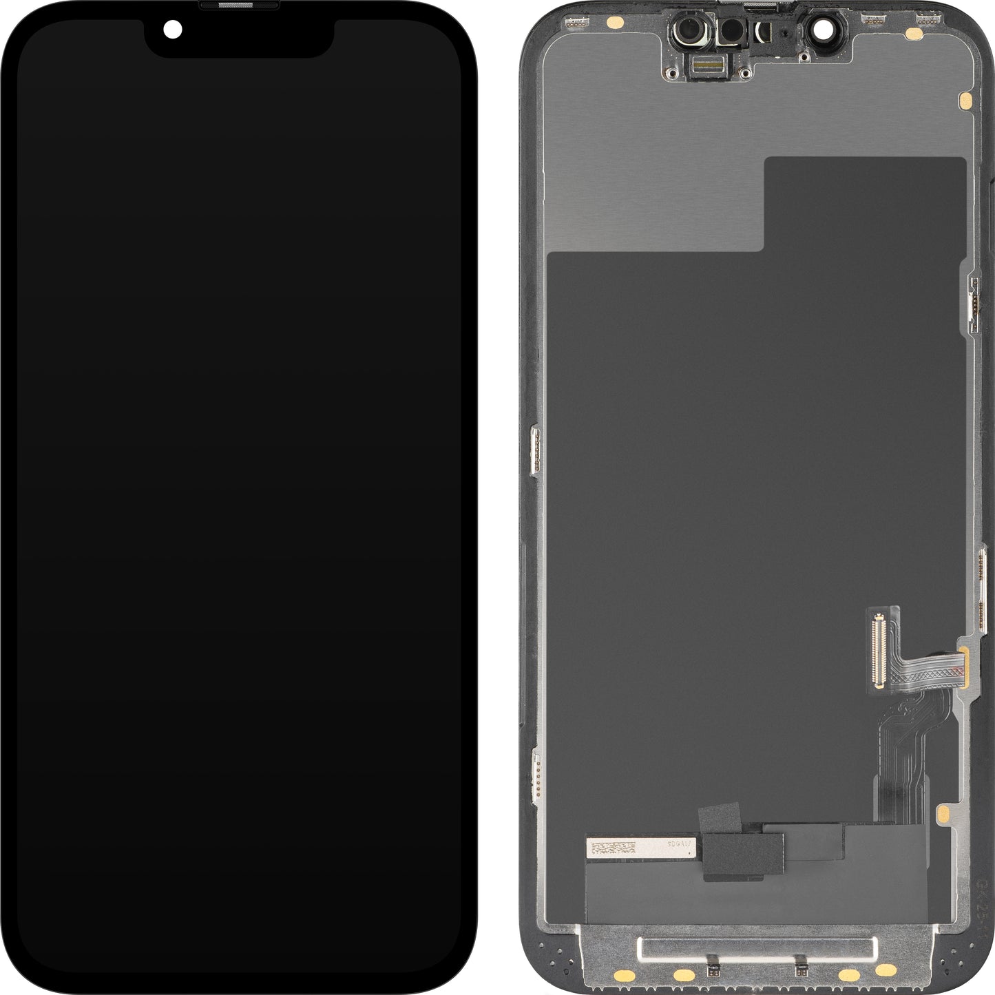 Display med Touchscreen MP kompatibel med Apple iPhone 13, med Ram, OLED FHD Diagnostic Version, Svart