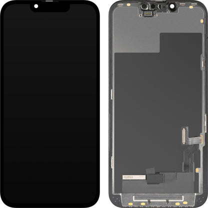 Display med Touchscreen MP kompatibel med Apple iPhone 13, med Ram, OLED FHD Diagnostic Version, Svart