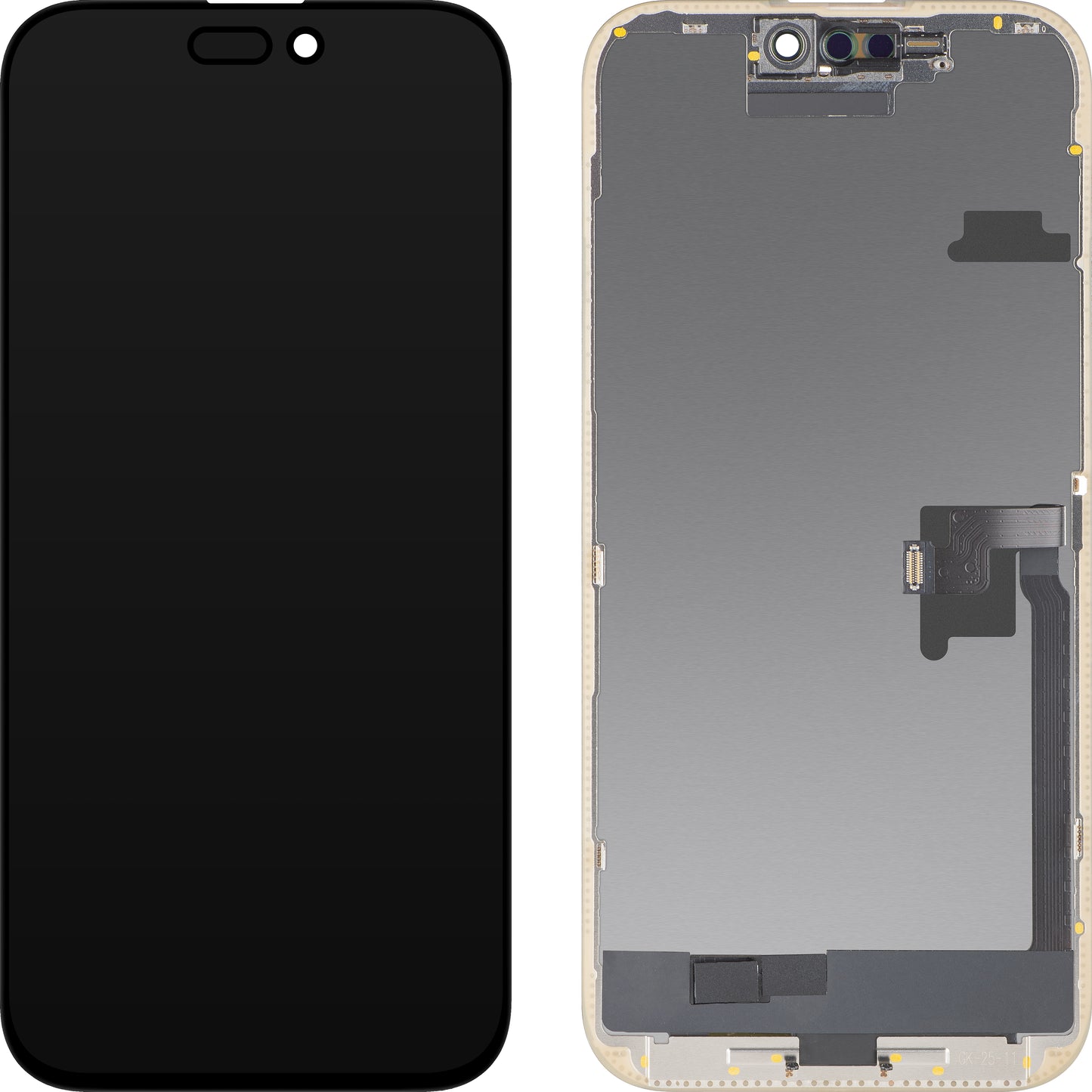 Display med Touchscreen MP kompatibel med Apple iPhone 16 Pro Max, med Ram, OLED FHD Diagnostic Version, Svart