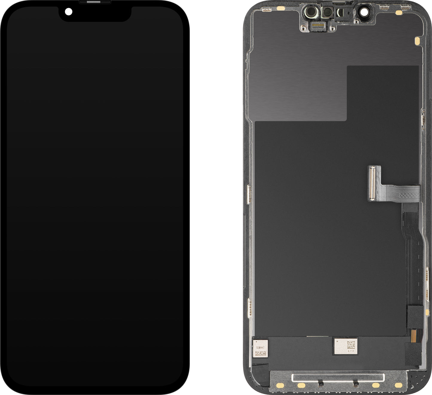Display med Touchscreen MP kompatibel med Apple iPhone 13 Pro, med Ram, OLED FHD Diagnostic Version, Svart