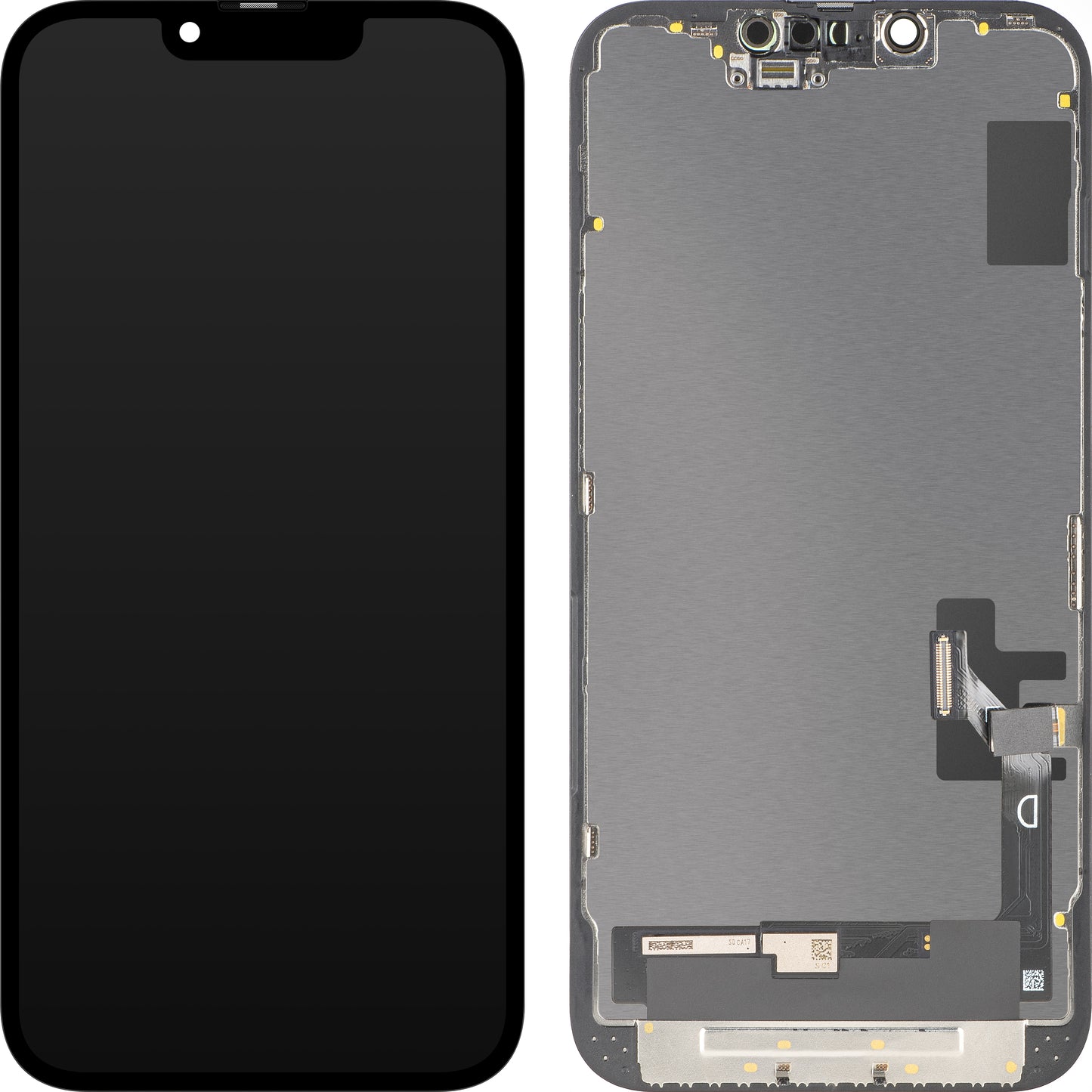 Display med Touchscreen MP kompatibel med Apple iPhone 14, med Ram, OLED FHD Diagnostic Version, Svart