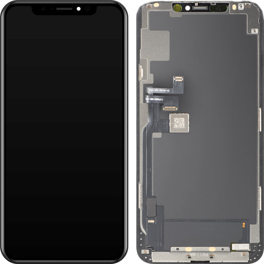 MP Touchscreen-display kompatibelt med Apple iPhone 11 Pro Max, med ram, OLED FHD IC Movable-version, svart