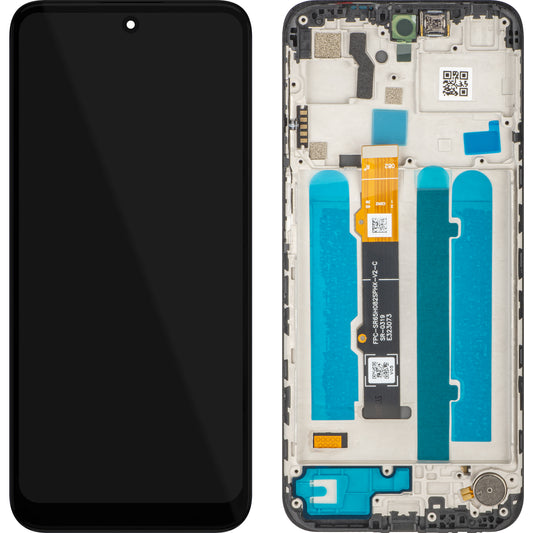 MP Touchscreen-display kompatibelt med Motorola Moto G41, med ram, svart