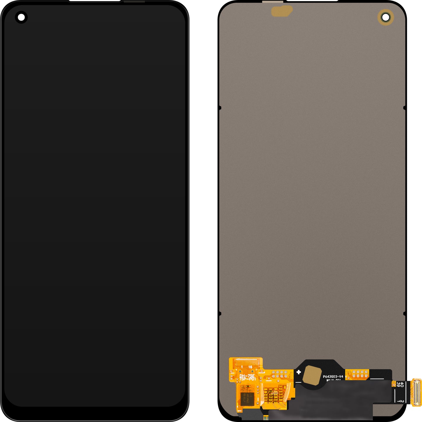 MP Touchscreen-display kompatibel med Oppo A78 4G / F21 Pro / Find X5 Lite / Reno7 / Reno7 SE 5G / Reno8 4G / Reno8 T, OLED-version