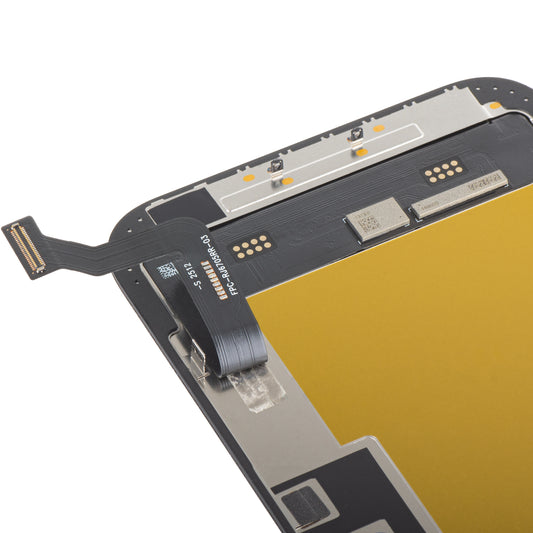 Display med Touchscreen MP kompatibel med Apple iPhone 15 Plus, med Ram, Soft OLED FHD IC Movable-version, Svart