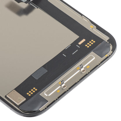 Display med Touchscreen MP kompatibel med Apple iPhone 16, med Ram, Version Soft OLED FHD 120Hz IC Movable, Svart
