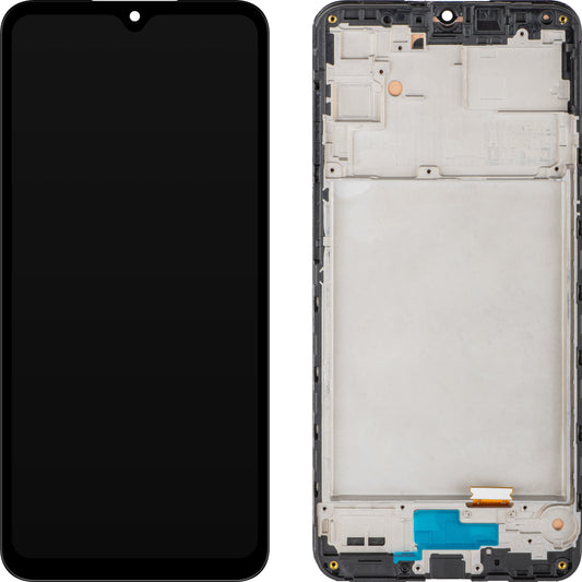 Display med Touchscreen MP kompatibel med Samsung Galaxy A16 4G A165, med ram, Svart