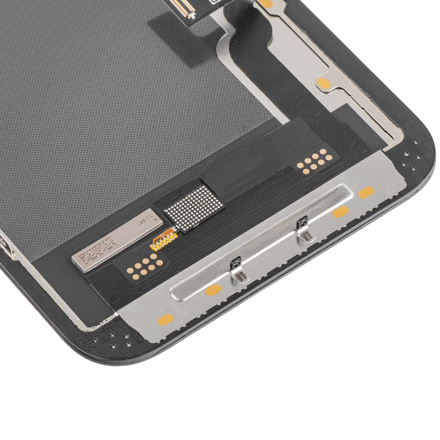 Display med MP Touchscreen kompatibel med Apple iPhone 13, med ram, Soft OLED IC Movable FHD-version, Svart