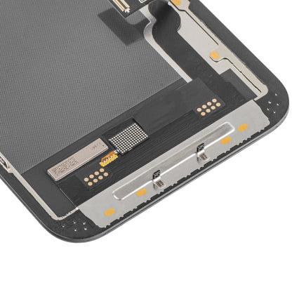 Display med MP Touchscreen kompatibel med Apple iPhone 13, med ram, Soft OLED IC Movable FHD-version, Svart