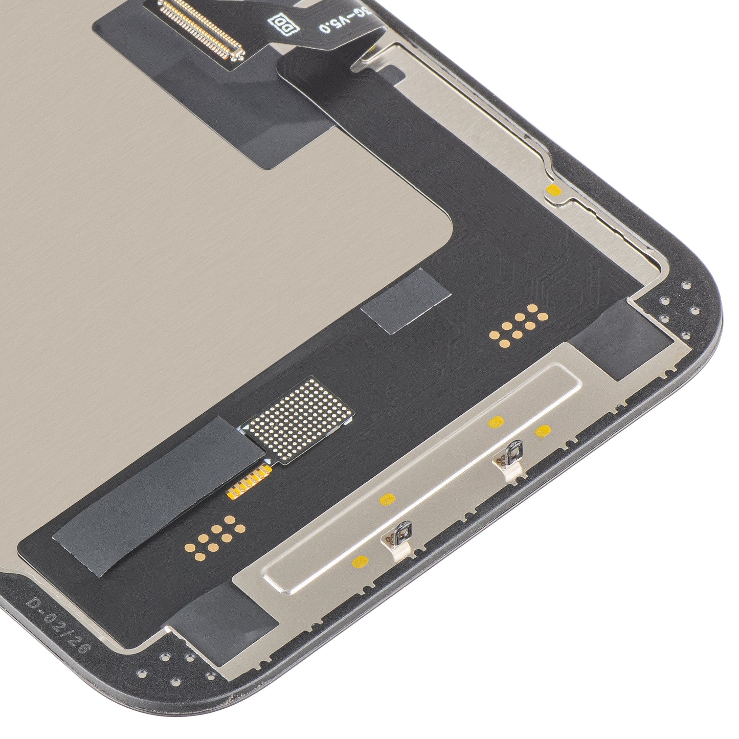 Display med Touchscreen MP kompatibel med Apple iPhone 14, med Ram, Version Soft OLED FHD 120Hz IC Movable, Svart