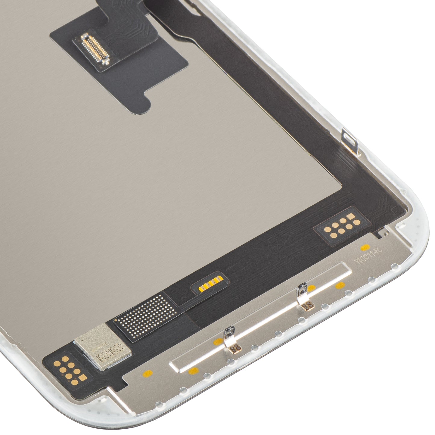 Display med Touchscreen MP kompatibel med Apple iPhone 16 Pro, med Ram, Version Soft OLED FHD 120Hz IC Movable, Svart