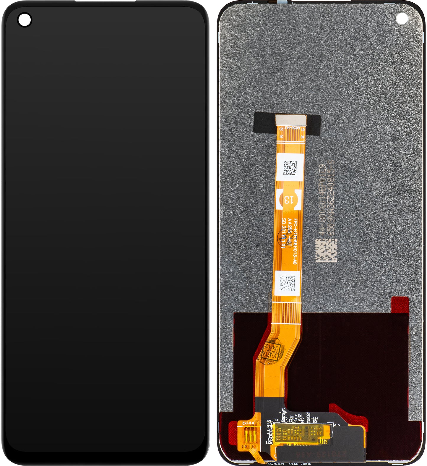 Display med Touchscreen MP kompatibel med Oppo A36 / A76