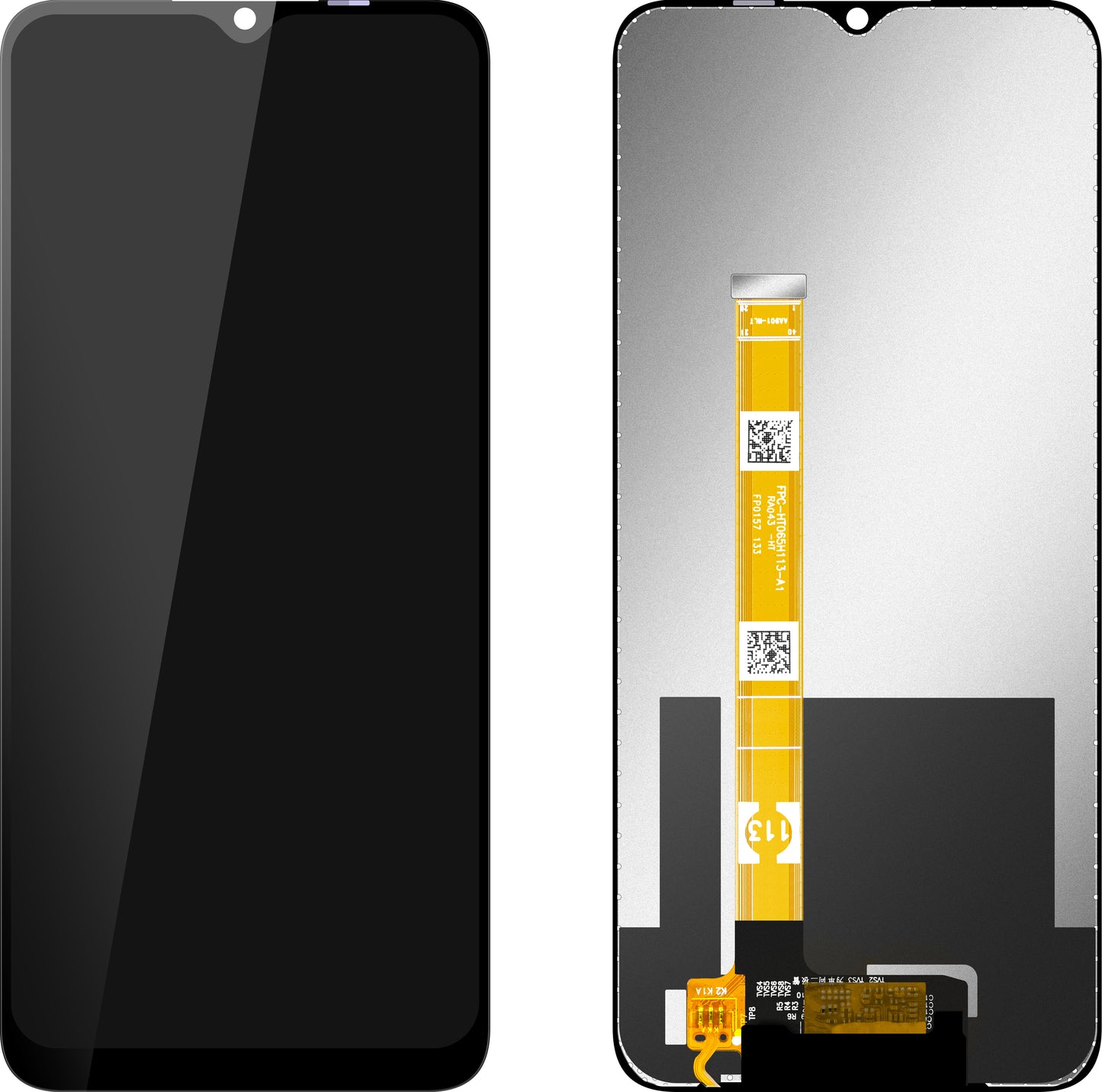 Display med Touchscreen MP kompatibel med Oppo A16 / A16s / A54s