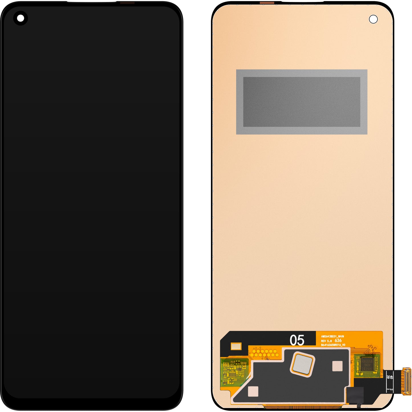 Display med Touchscreen MP kompatibel med Oppo Find X3 Lite / K9 / Reno5 5G