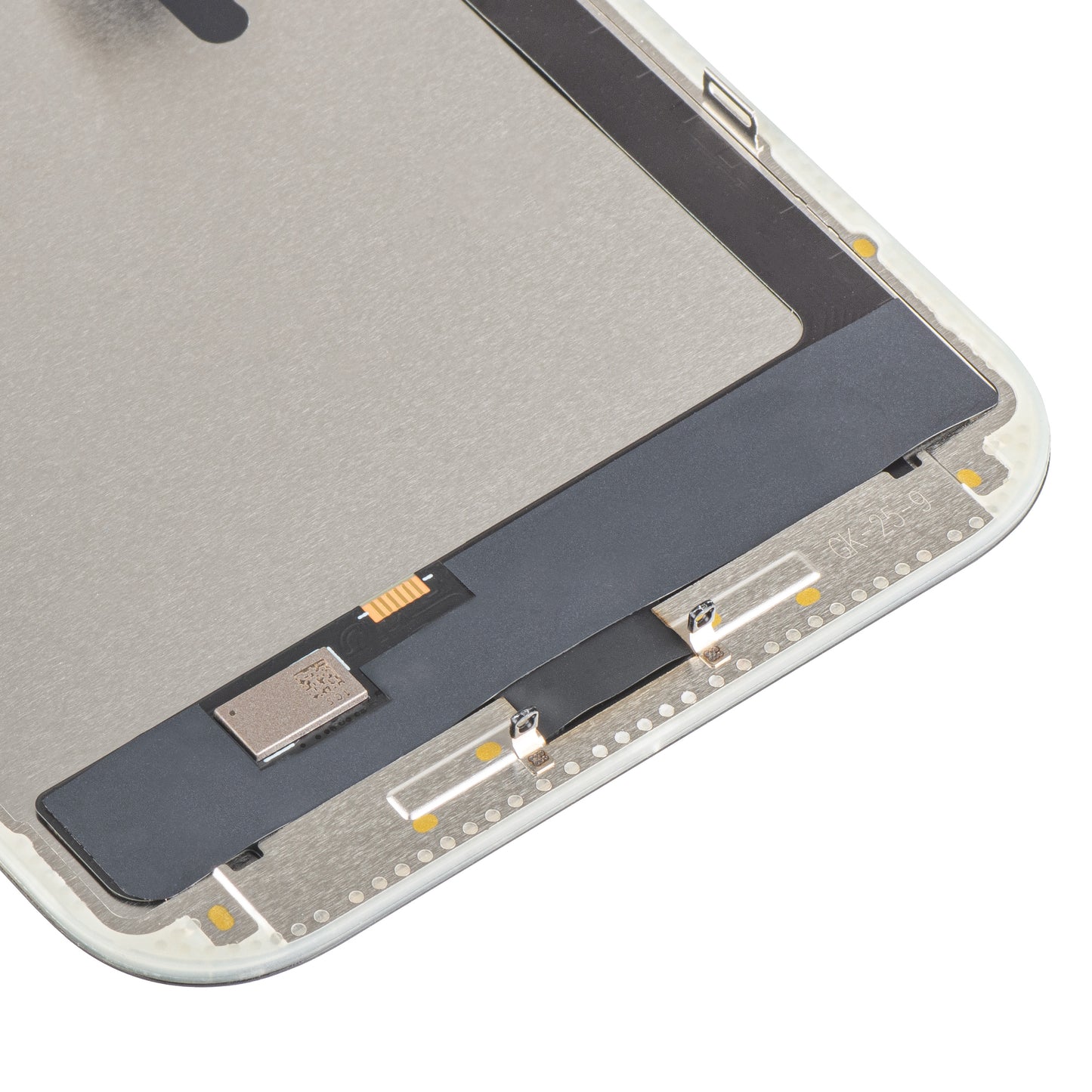 MP Touchscreen-display kompatibelt med Apple iPhone 16 Pro Max, med ram, OLED FHD IC flyttbar version, svart, swap