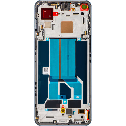Touchskärm Display OnePlus Nord 2 5G, med ram, blå (Blue Haze), Service Pack 4907924