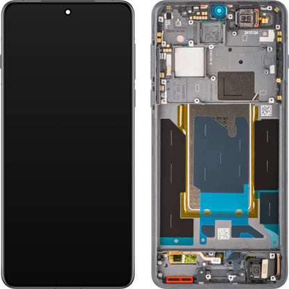 Display med Touchscreen Oppo Find X8 Pro, med Ram, Svart (Space Black), Service Pack 621029000356