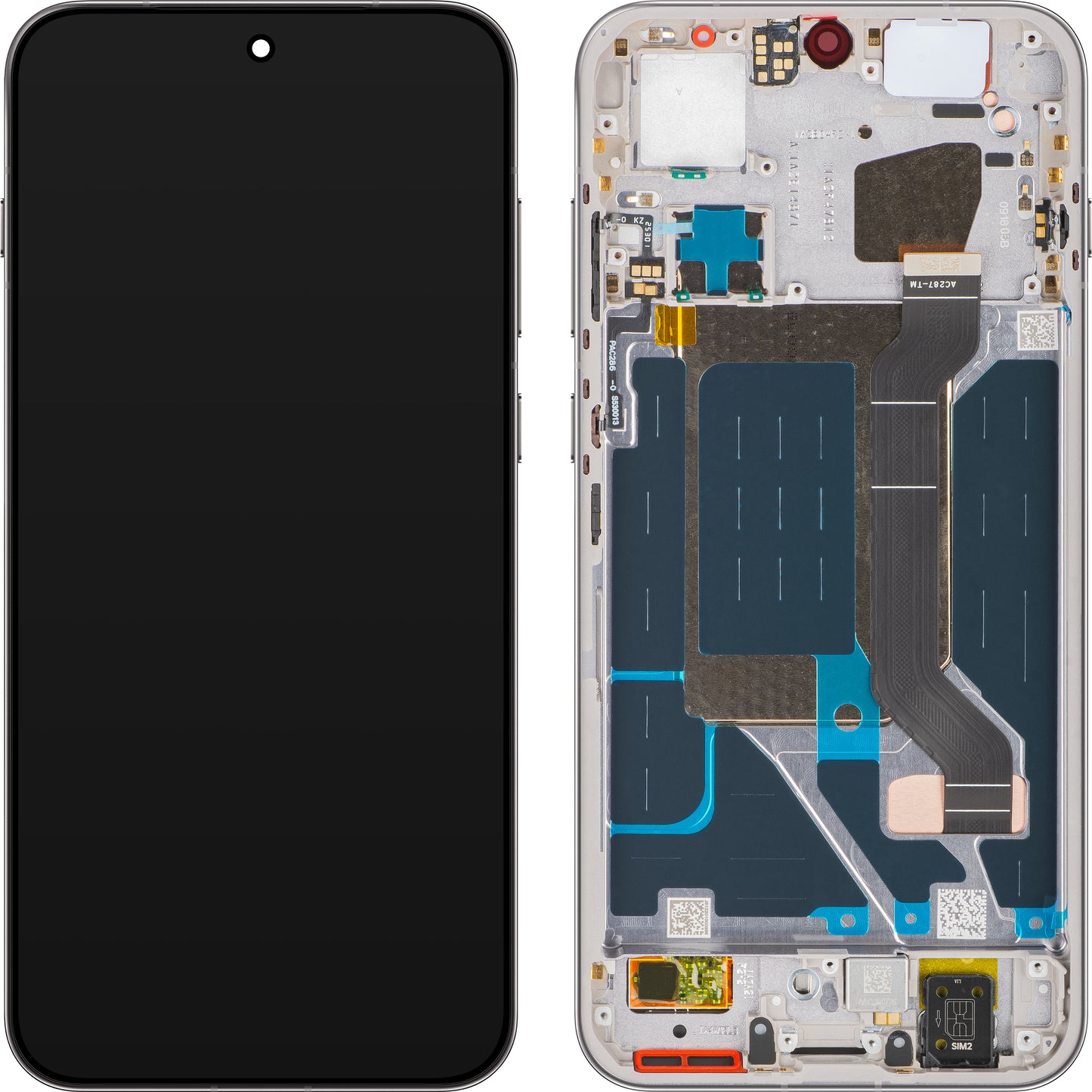 Display med Touchscreen Oppo Find X9, med Ram, Grå (Titanium Grey), Service Pack 621029000716