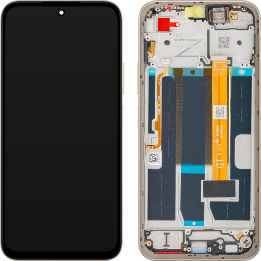 Display med Touchscreen Oppo A6 4G, med Ram, Guld (Aurora Gold), Service Pack 621029000744