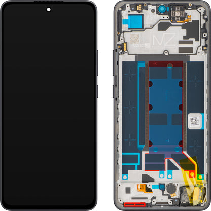 Display med Touchscreen Oppo Reno13 FS 5G / Reno13 F, med Ram, Grå (Graphite Grey), Service Pack 621029000449