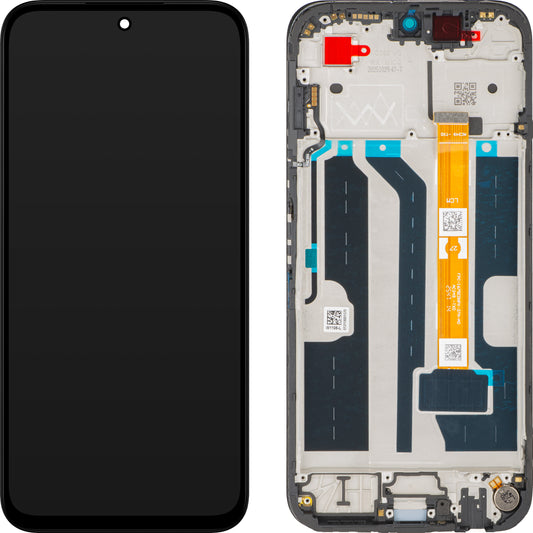 Display med Touchscreen Oppo A6x / A6t, med Ram, Svart, Service Pack 621029000752