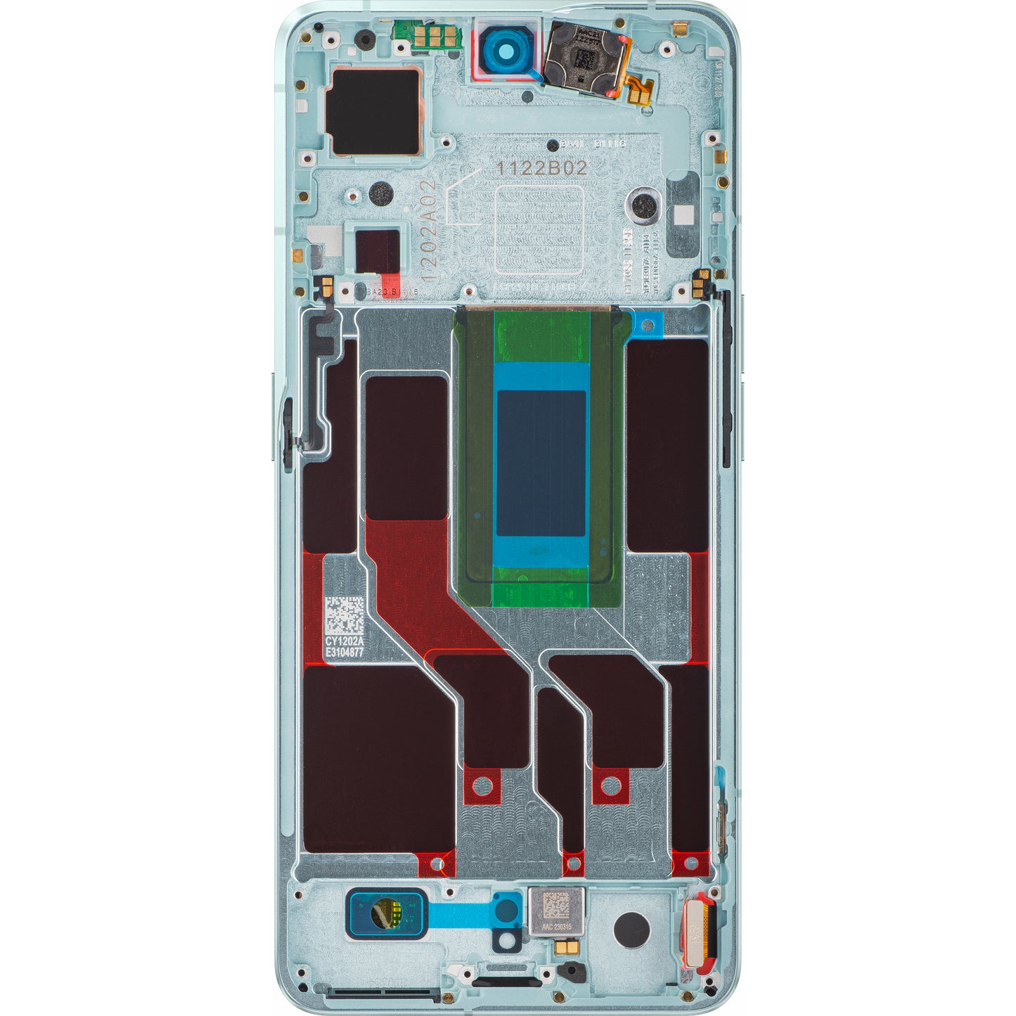 Touchscreen-display Oppo Reno8 Pro+ / Reno8 Pro, med ram, grön, Swap 4130264
