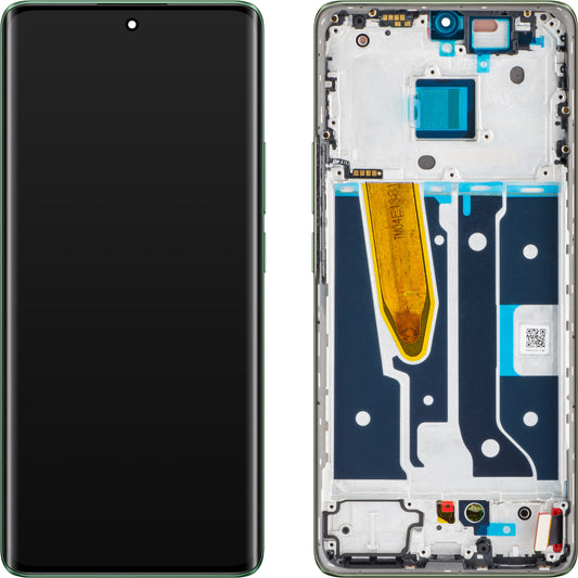 Touchskärmsdisplay Realme 11 Pro+, med ram, grön (Oasis Green), Service Pack 621029000027