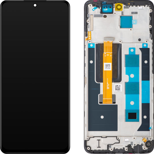 Touchscreen-display Realme 12, med ram, svart, Swap 621029000184