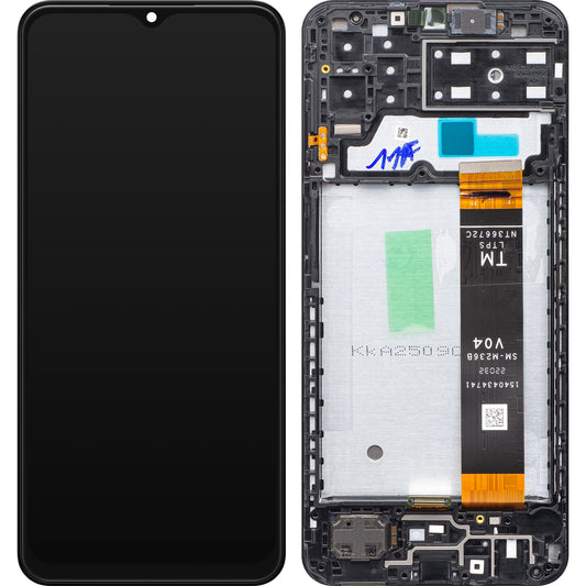 Samsung Galaxy A13 A135 Touchscreen-display med ram, svart, återförseglad GH82-28508A