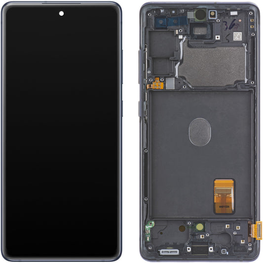 Display med touchscreen Samsung Galaxy S20 FE 5G G781, med ram, marinblå, Swap GH82-24214A