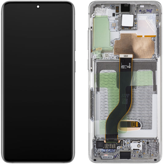 Display med Touchscreen för Samsung Galaxy S20+ 5G G986 / S20+ G985, med Ram, Vit (Cloud White), Service Pack GH82-31441B