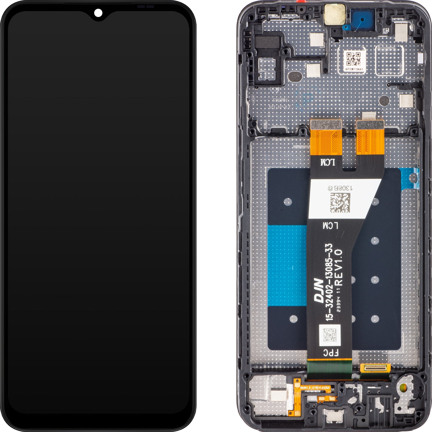 Samsung Galaxy A14 5G A146 Touchscreen Display with Frame, European Version, Black, Refurbished GH81-23315A