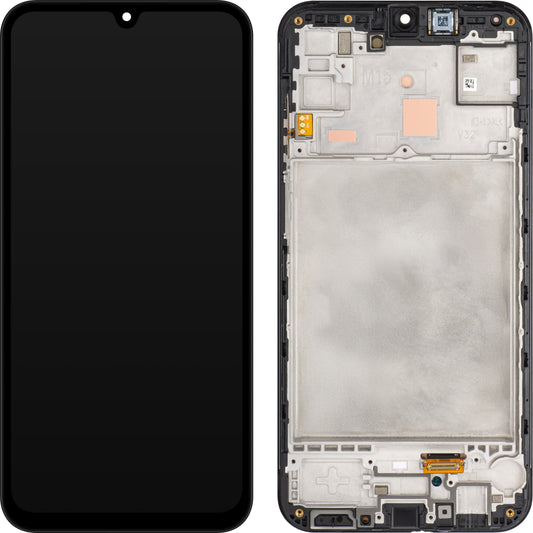 Touchscreen-display Samsung Galaxy M15, med ram, svart (grå), återförseglad GH82-34683A