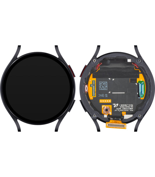 Samsung Galaxy Watch6 44mm pekskärmsdisplay med ram, BT-version, grå, servicepaket GH97-28837A