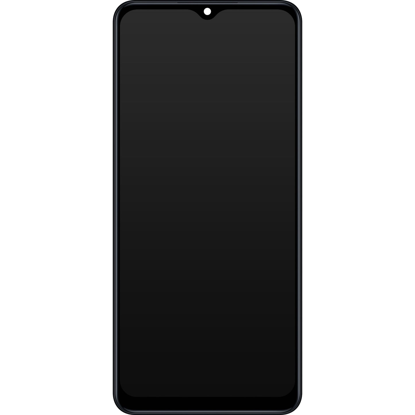 Samsung Galaxy M12 M127 Touchscreen-display med ram, svart, Swap GH82-25042A