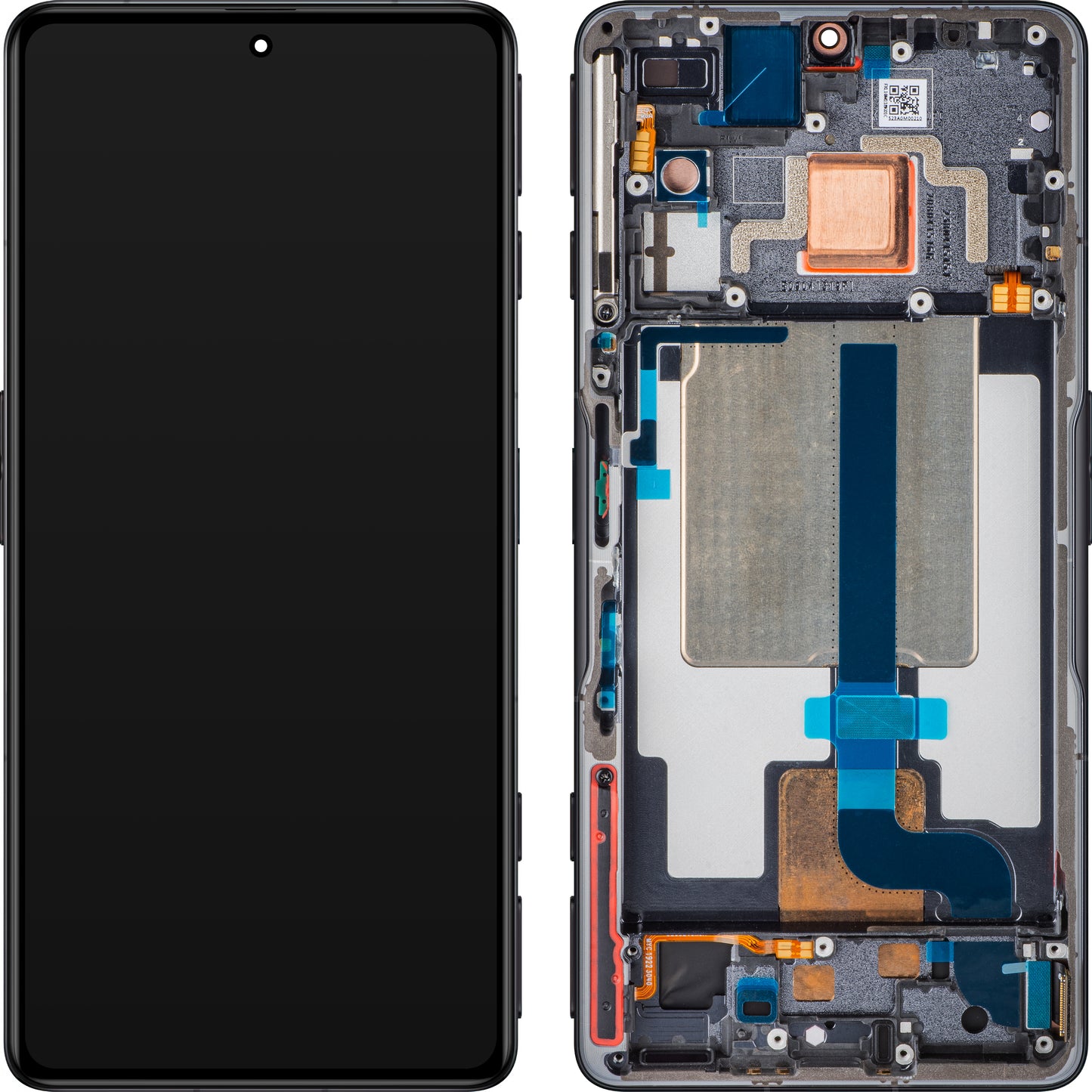 Display med Touchscreen Xiaomi Poco F4 GT, med Ram, Svart (Stealth Black), Service Pack 5600090L1000