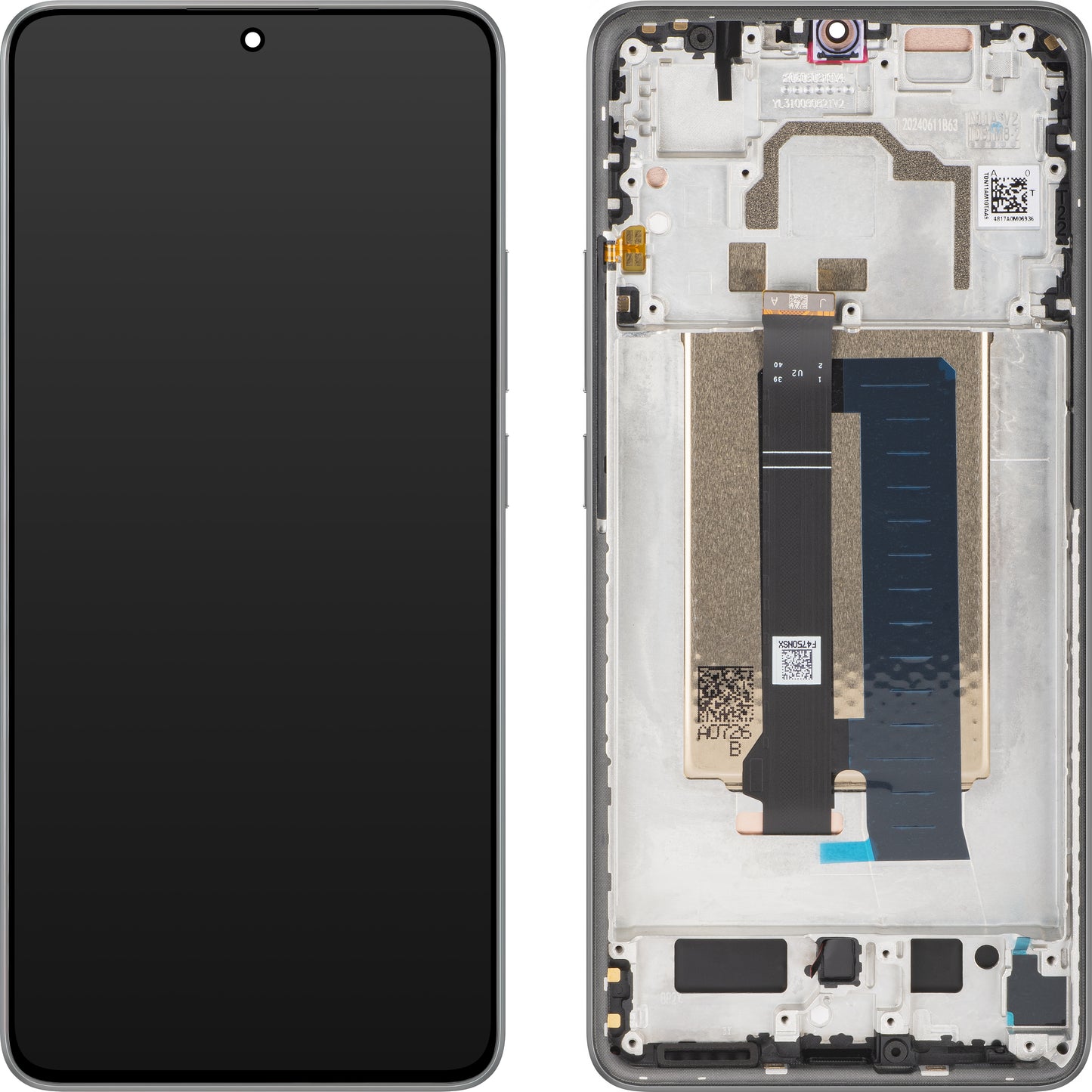 Display med Touchscreen Xiaomi Poco X6 Pro, med Ram, Grå, Service Pack 560001N11A00