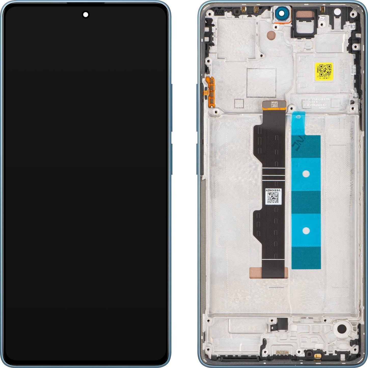 Xiaomi Redmi Note 14S Display with Touchscreen, with Frame, Blue (Ocean Blue), Service Pack 56000100N6R00