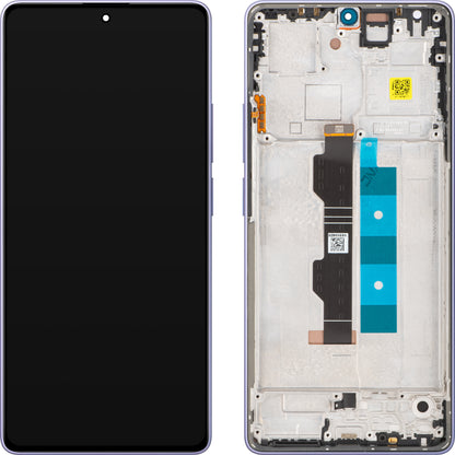 Display med Touchscreen Xiaomi Redmi Note 14S, med Ram, Lila (Aurora Purple), Service Pack 56000200N6R00
