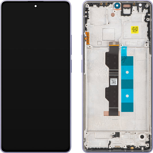 Display med Touchscreen Xiaomi Redmi Note 14S, med Ram, Lila (Aurora Purple), Service Pack 56000200N6R00