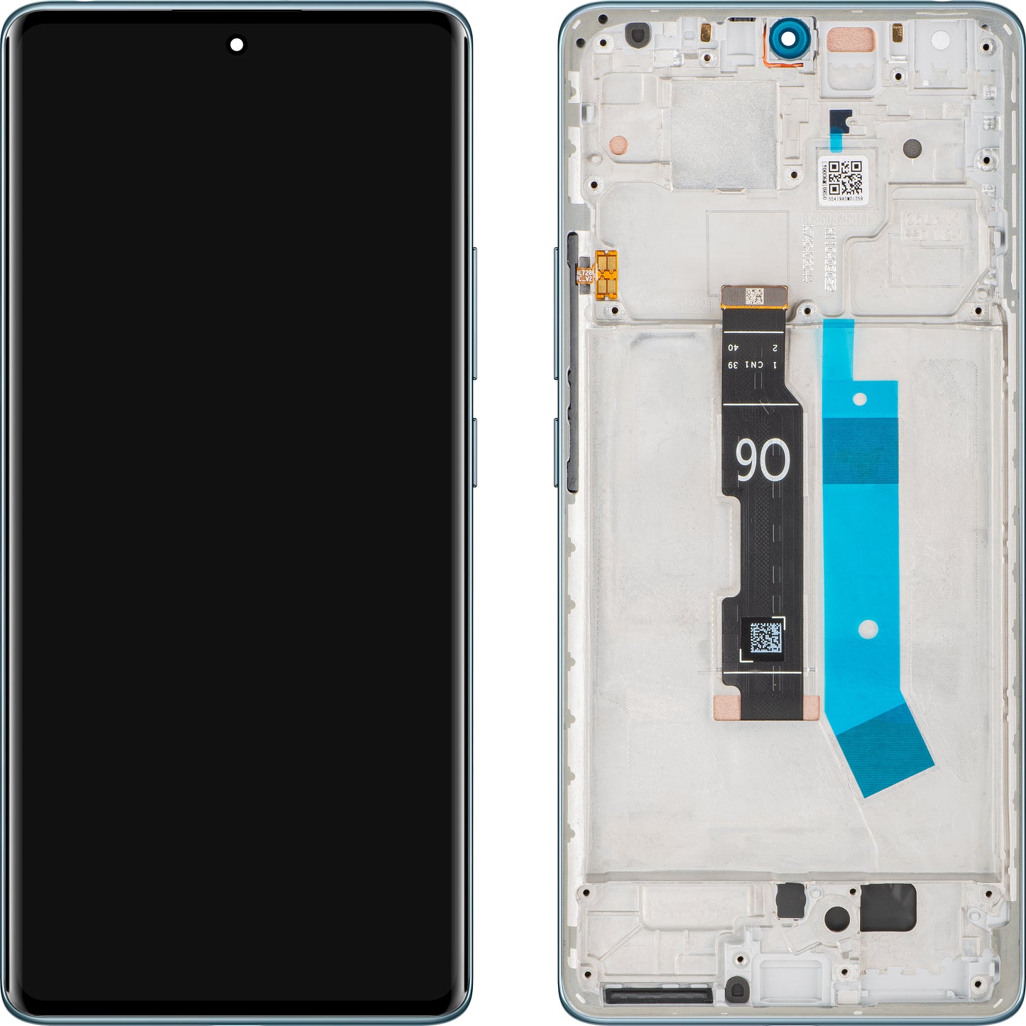 Touchscreen-display Xiaomi Redmi Note 14 Pro 4G, med ram, blå (Ocean Blue), återförseglad 560001000O600