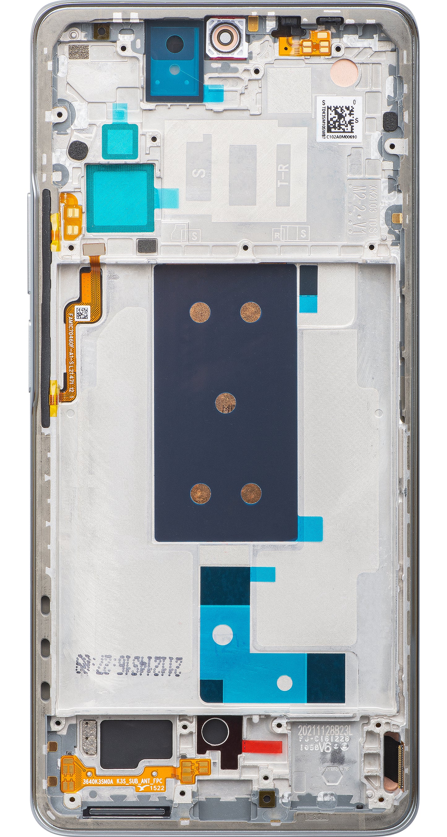 Touchscreen-display Xiaomi 11T, med ram, grå (Meteorite Gray), Swap 560004K11R00
