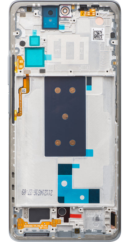 Touchscreen-display Xiaomi 11T, med ram, grå (Meteorite Gray), Swap 560004K11R00