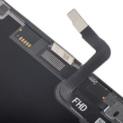 ZY Touchscreen Display för Apple iPhone 12 / 12 Pro, med ram, In-Cell IC Flyttbar LCD-version, Svart