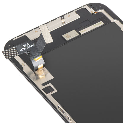 ZY Touchscreen-display för Apple iPhone 17e / 16e, med ram, LCD In-Cell IC flyttbar version, svart