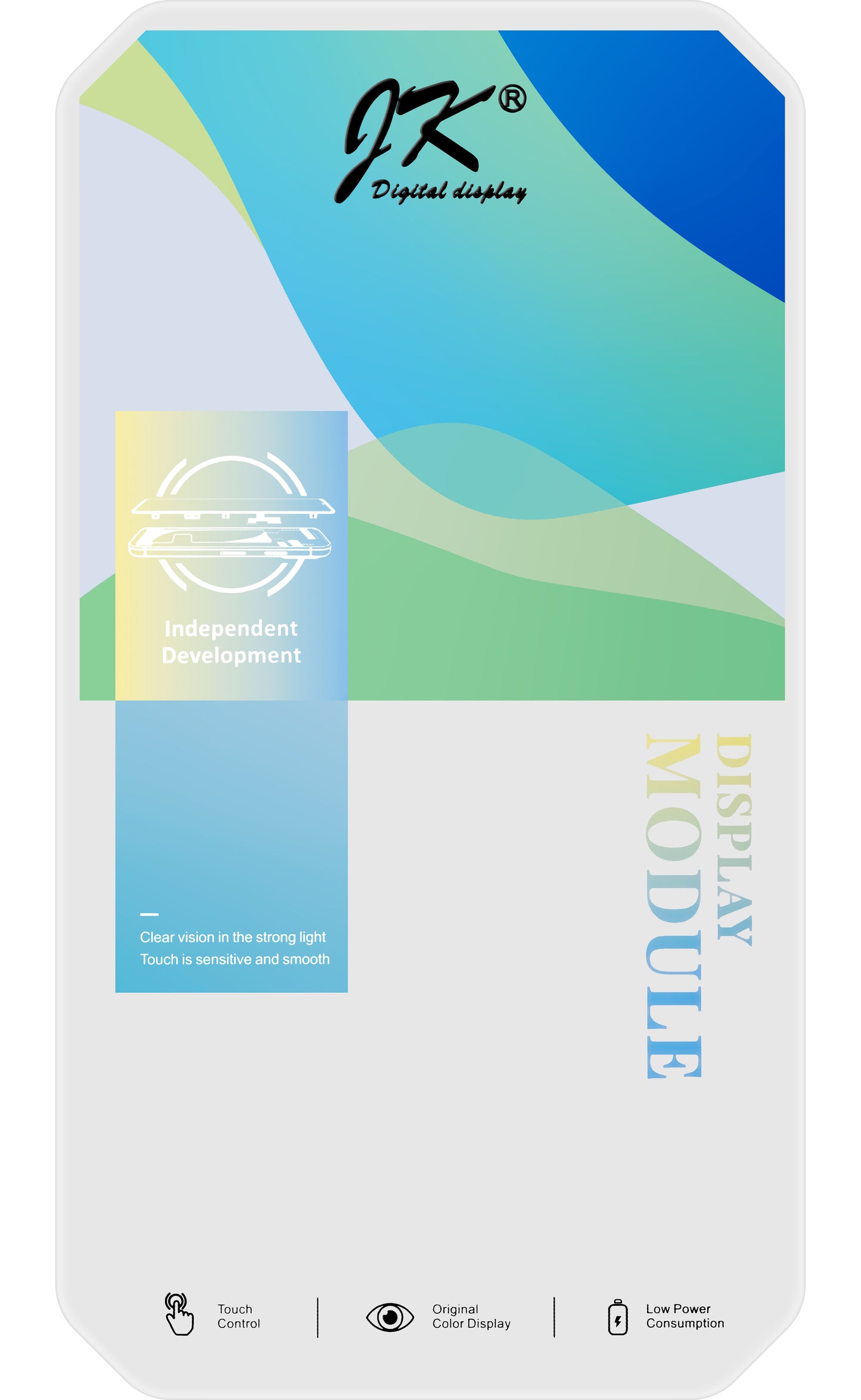 JK Touchscreen Display för Apple iPhone 12 Pro Max, med ram, In-Cell LCD-version, svart