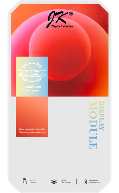 Pekskärmsdisplay JK för Apple iPhone XR, med ram, In-Cell LCD-version, svart