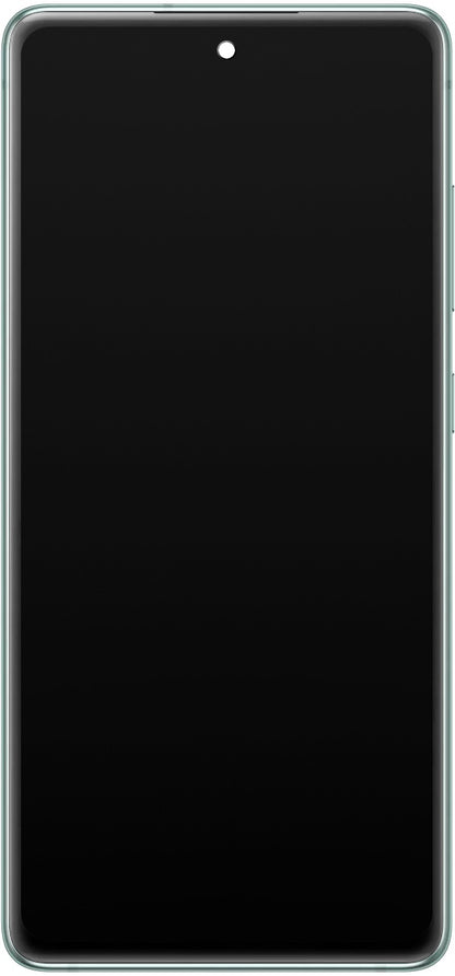 Samsung Galaxy S20 FE 5G Touchscreen Display G781, med ram, Grön (Cloud Mint), Service Pack GH82-24214D GH82-24214D