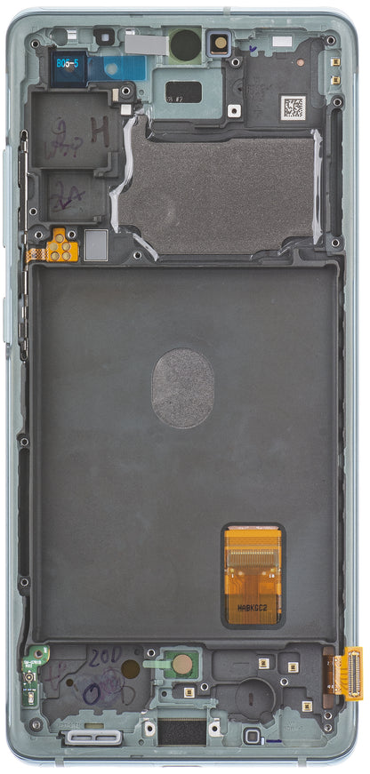 Samsung Galaxy S20 FE 5G Touchscreen Display G781, med ram, Grön (Cloud Mint), Service Pack GH82-24214D GH82-24214D
